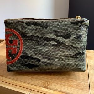 Tory Burch Canvas Small Cosmetic bag